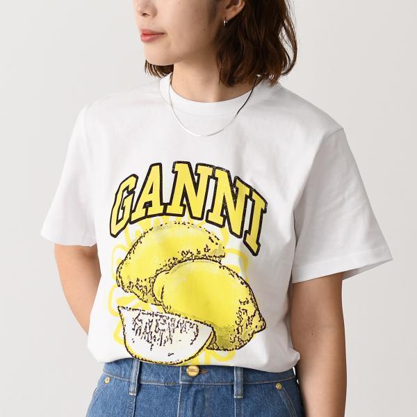 GANNI ガニー トップス ベーシック ジャージー リラックス T GANNI ガニー トップス ベーシック ジャージー リラックス T