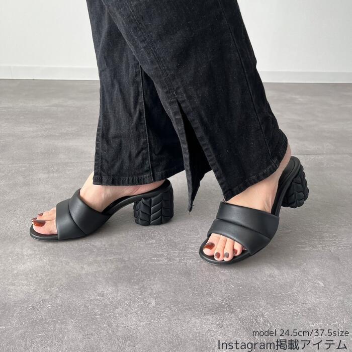 GIANVITO ROSSI ジャンヴィト ロッシ 靴 シューズ FLOREA ミュール G17010 60GOM レディース 女性 BLACK  ブラック 黒 レザー サンダル シンプル 春 夏 新作 人気