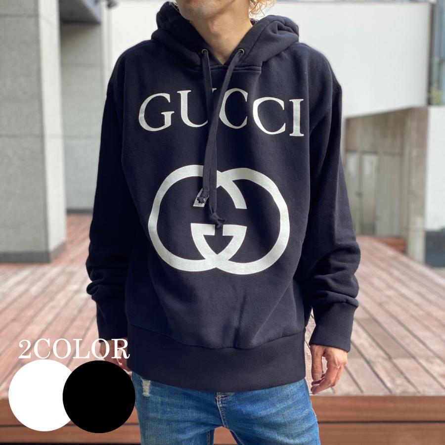 Gucci グッチ メンズ パーカー Sweat Hoodie Black ブラック Ivory アイボリー White 白 ホワイト コットン x3q25 Gucci x3q25 セレクトショップ Felice Yahoo 店 通販 Yahoo ショッピング