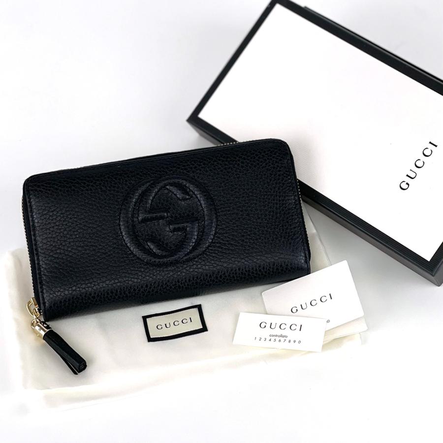 GUCCI グッチ SOHO 長財布 ラウンドジップ 財布 ジップアラウンド GUCCI グッチ SOHO 長財布 ラウンドジップ 財布 ジップアラウンド