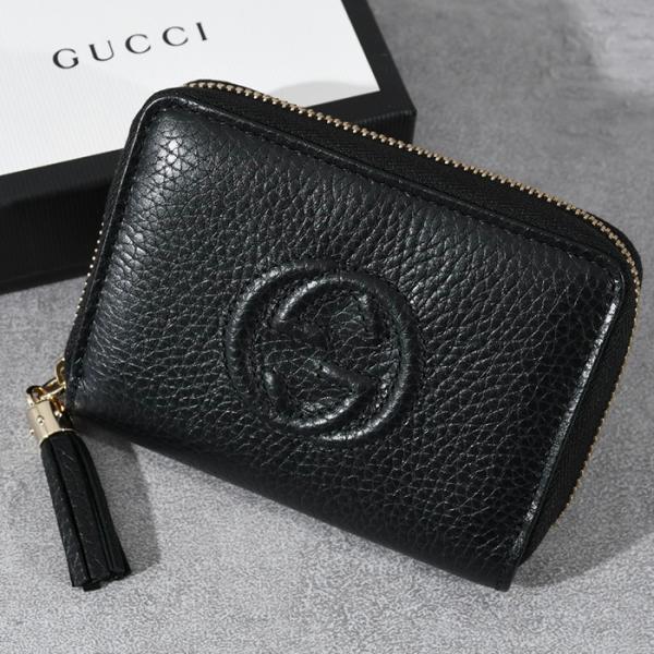 グッチ GUCCI SOHO 2つ折り財布 ロゴ レザー カードケース コインケース ラウンドジップ GGロゴ BLACK 黒 ブラック  598209A7M0G :gucci-598209A7M0G:セレクトショップ FELICE Yahoo!店 - 通販 - Yahoo!ショッピング