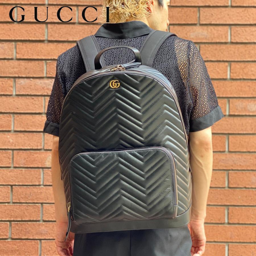 Gucci グッチ メンズ Ggマーモント キルティング バックパック ブラック Black 黒 鞄 リュック レザー Gucci Mkbb セレクトショップ Felice Yahoo 店 通販 Yahoo ショッピング
