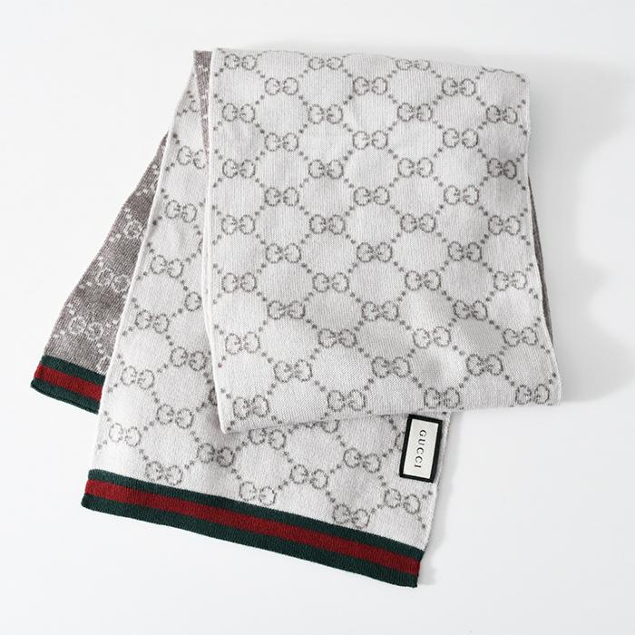 グッチ Gucci マフラー モノグラム リバーシブル ユニセックス ブラウン Brown ウール Gg ライン レディース ギフト オススメ Gucci Rm セレクトショップ Felice Yahoo 店 通販 Yahoo ショッピング