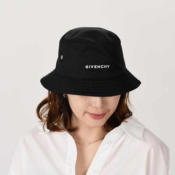 GIVENCHY（ジバンシィ） 帽子 ナイロン ロゴバケットハット BPZ05BP0DM