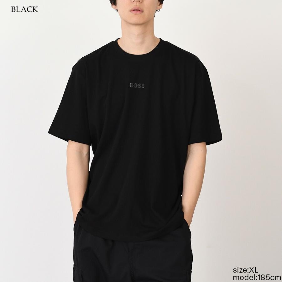 HUGO BOSS（ヒューゴ・ボス） Tシャツ メンズ 半袖 ブラック クルー