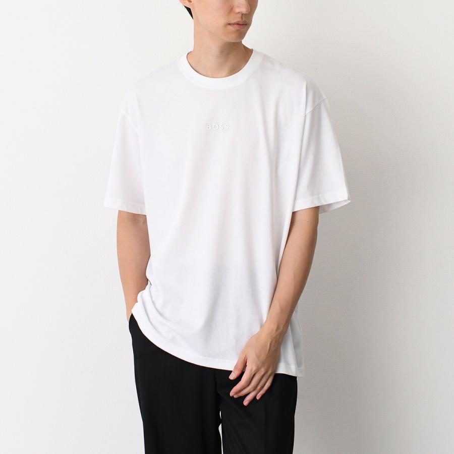 HUGO BOSS（ヒューゴ・ボス） Tシャツ メンズ 半袖 ホワイト クルー