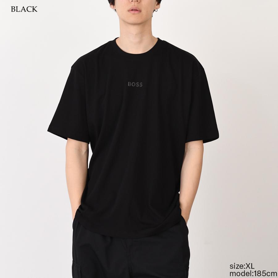 HUGO BOSS（ヒューゴ・ボス） Tシャツ メンズ 半袖 ブラック クルー