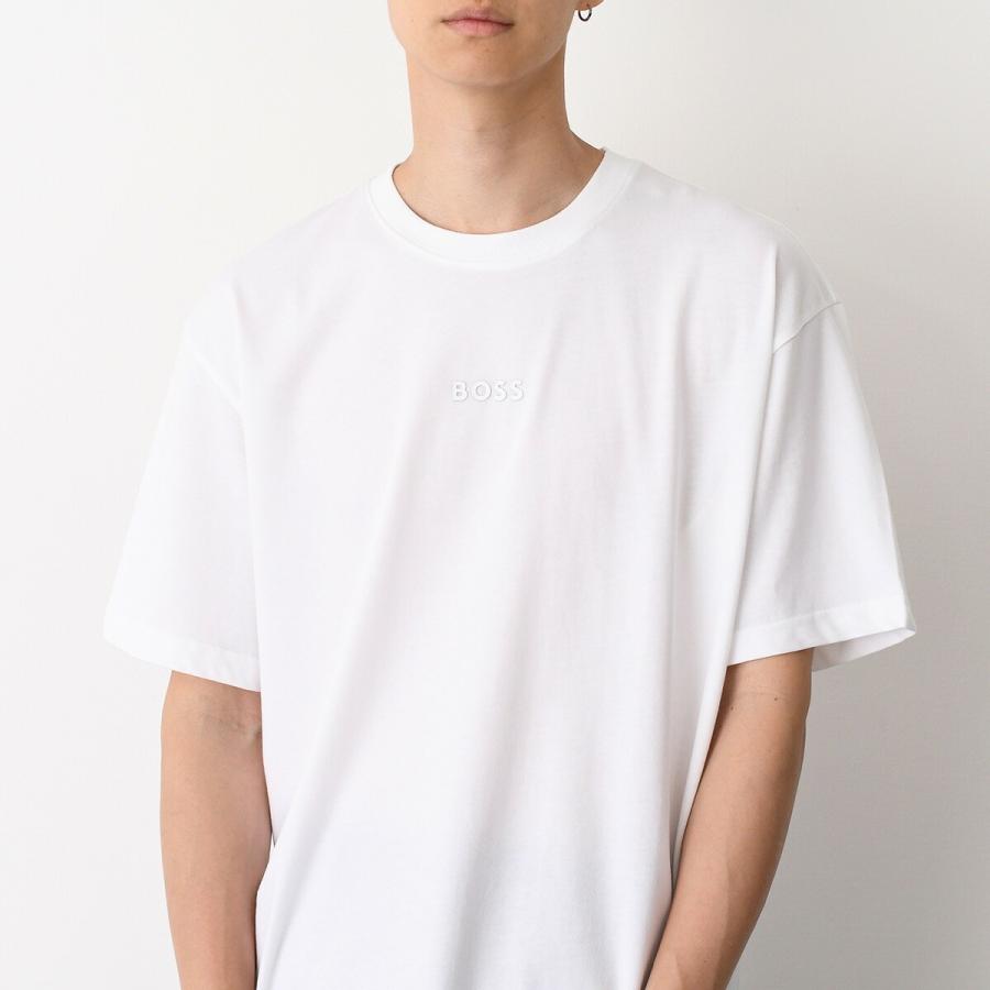 HUGO BOSS（ヒューゴ・ボス） Tシャツ メンズ 半袖 ホワイト クルー