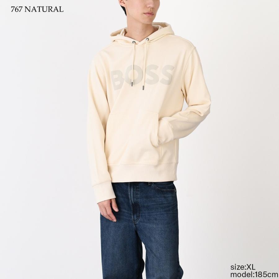 HUGO BOSS ヒューゴ ボス　Webasic_hood M ベージュ HUGO BOSS（ヒューゴ・ボス） パーカー トップス WEBASIC HOOD
