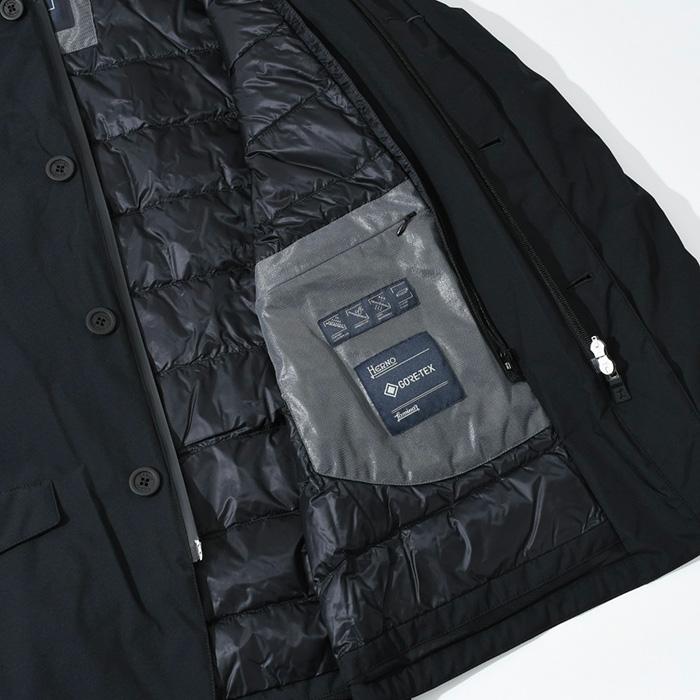 Herno ブラック ダウンジャケット Herno ダウンジャケット ブラック 44サイズ - メルカリ