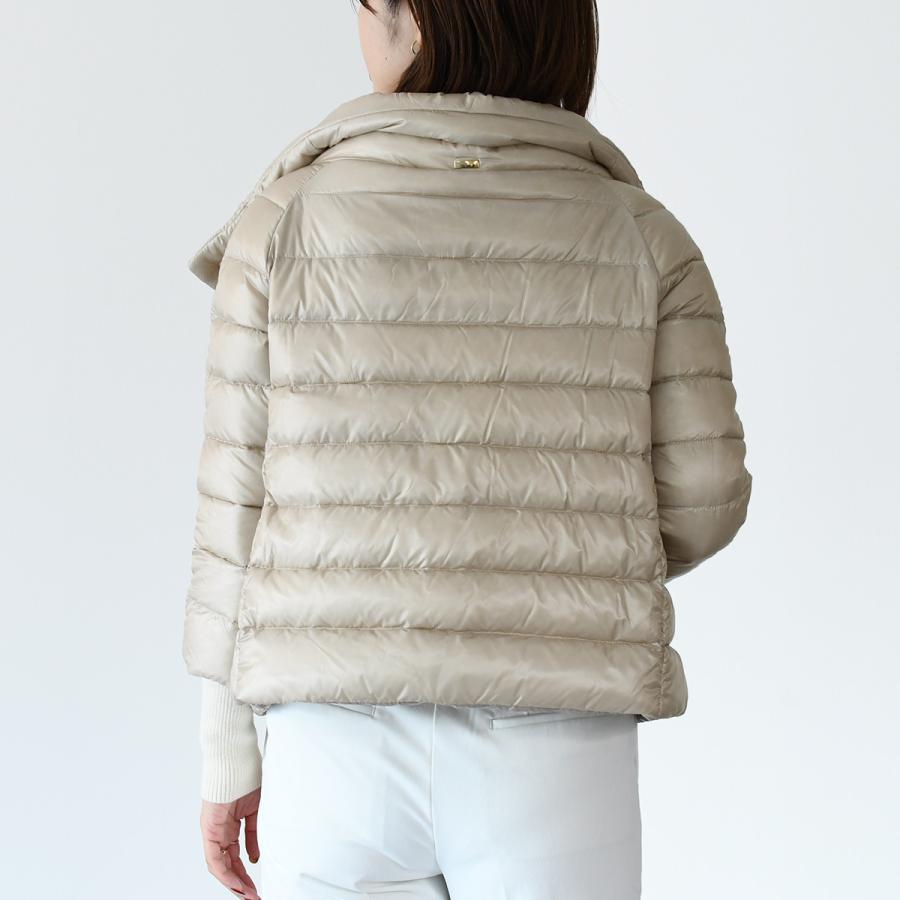 【新品未使用タグ付き】HERNO ヘルノ ソフィア ダウン 46 ライトブラウン HERNO ヘルノ レディース ダウンジャケット CAPES ケープ SOFIA
