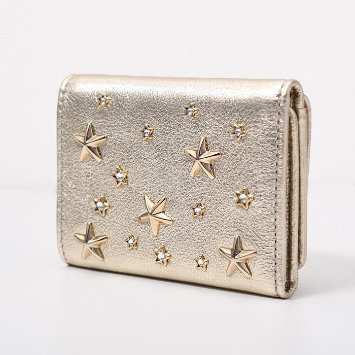 JIMMY CHOO ローズゴールド 折りたたみ財布 JIMMY CHOO（ジミーチュウ） 財布 ウォレット 折りたたみ財布 NEMO