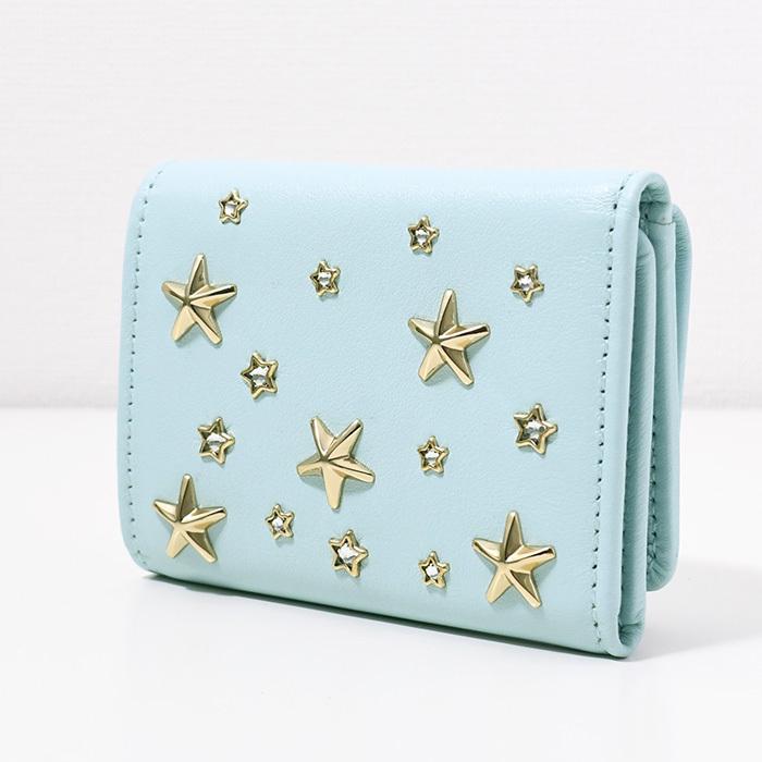 JIMMY CHOO（ジミーチュウ） 財布 NEMOクリスタルスタースタッズ付き