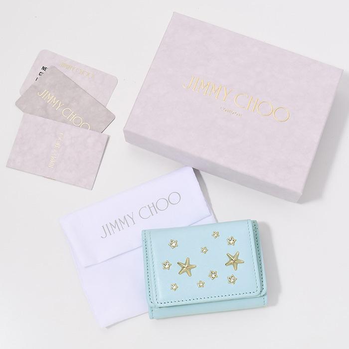 ジミーチュウ財布 クリスタル付き JIMMY CHOO（ジミーチュウ） 財布 NEMOクリスタルスタースタッズ付き