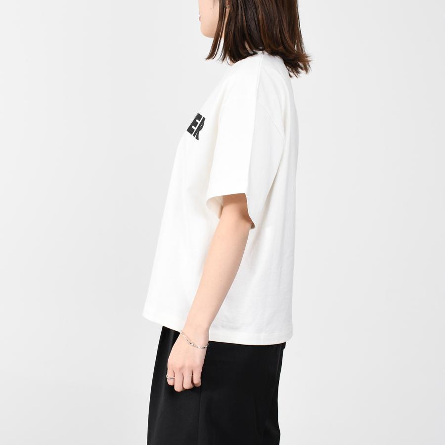 JILSANDER ジルサンダー オーバーサイズ ロゴ コットン Tシャツ ロゴT レディース WHITE ホワイト J02GC0001 J45148  プレゼント オススメ｜selectshopfelice｜03