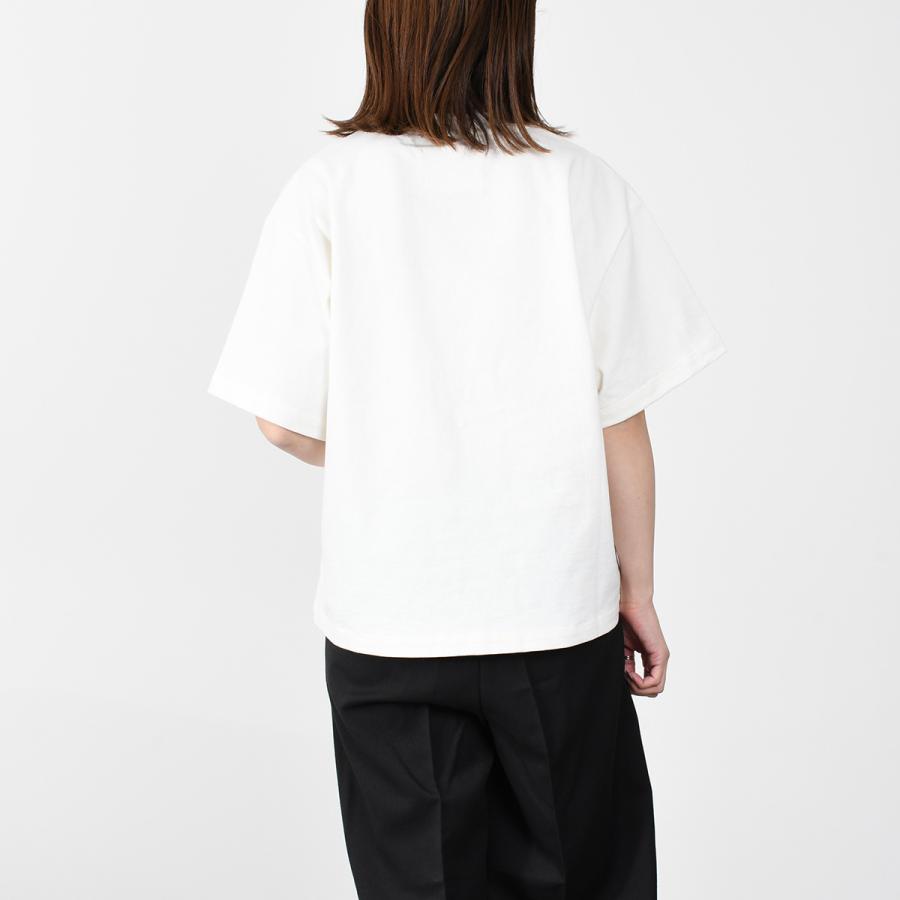 JILSANDER ジルサンダー オーバーサイズ ロゴ コットン Tシャツ ロゴT レディース WHITE ホワイト J02GC0001 J45148  プレゼント オススメ｜selectshopfelice｜04