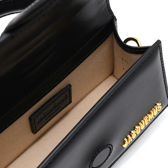 【新品未使用】JACQUEMUS ジャックムス レザー ケースす 人気の！JACQUEMUS/ジャックムス ブラックレザー財布☆ (JACQUEMUS