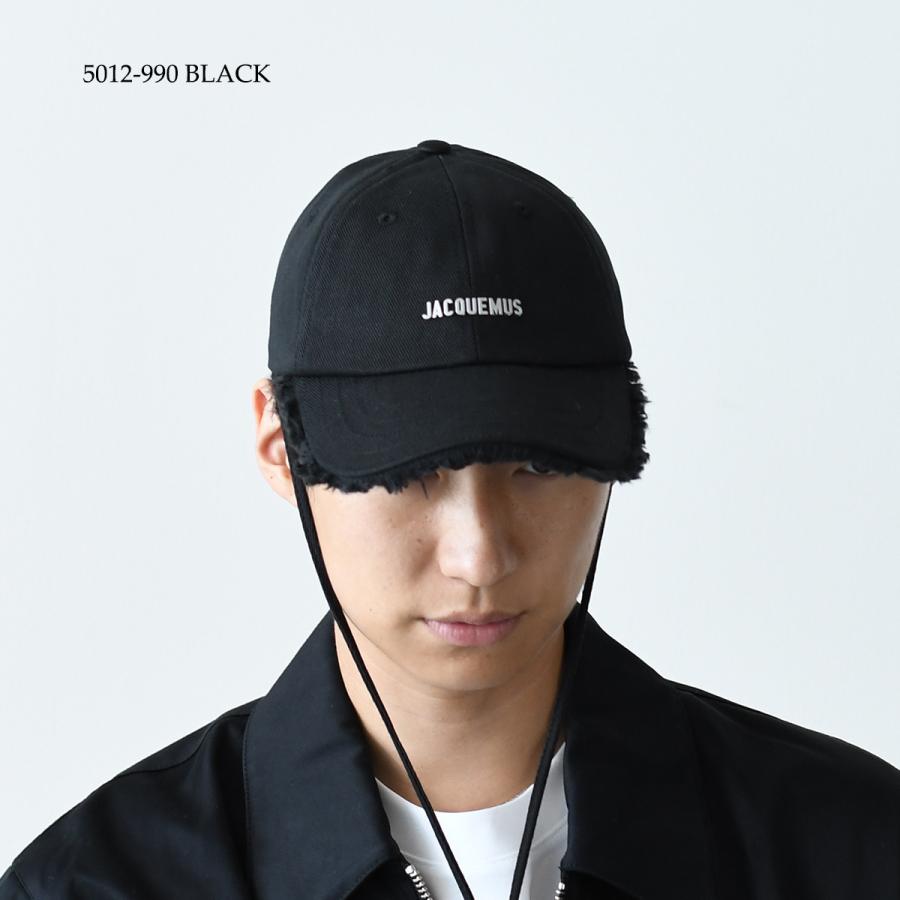 Jacquemus ブラック キャップ サイズ58 黒 jacquemus ベースボールキャップ 58（センスのいい お歳暮 楽天