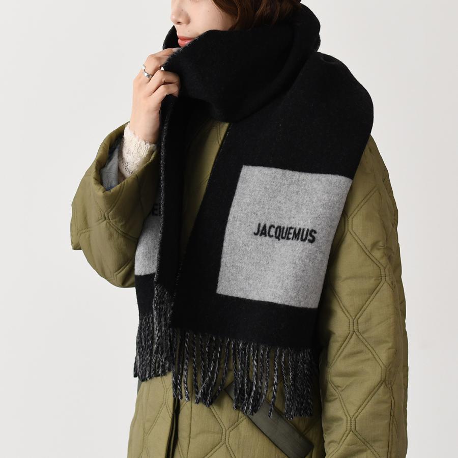 JACQUEMUS（ジャックムス） マフラー L'ECHARPE ROND CARRE ウール