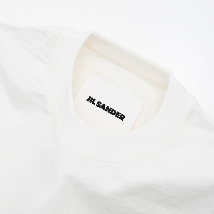 【10％OFF】JILSANDER ジルサンダー トップス Tシャツ ロゴTシャツ J03GC0137 J20243 レディース ホワイト クルーネック 半袖 ロゴT 春 爆買の画像