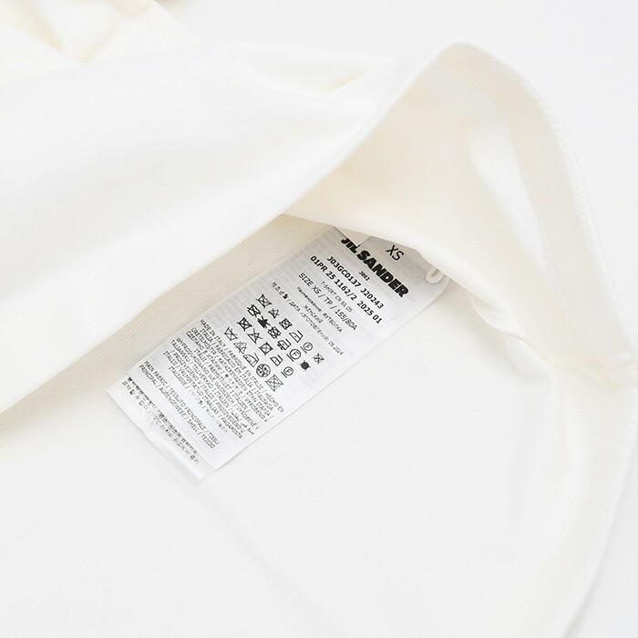 【10％OFF】JILSANDER ジルサンダー トップス Tシャツ ロゴTシャツ J03GC0137 J20243 レディース ホワイト クルーネック 半袖 ロゴT 春 爆買の画像