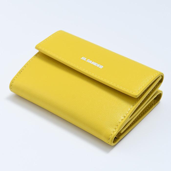 【美品】ジルサンダー コインケース イエロー コンパクトウォレット JIL SANDER JILSANDER ジルサンダー ミニ財布 コンパクト財布