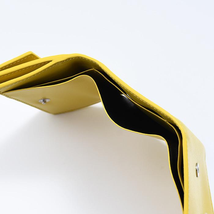 【美品】ジルサンダー ケース イエロー コンパクトウォレット JIL SANDER JILSANDER ジルサンダー ミニ財布 コンパクト財布