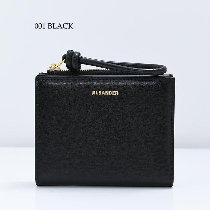 JIL SANDER ブラック 二つ折り財布 ジルサンダー JIL SANDER J25UI0001 P6489 二つ折り財布 財布