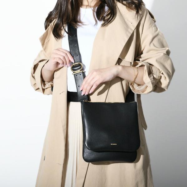 JILSANDER ジルサンダー ショルダーバッグ レザー J08WD0022P4845 レディース 黒 ブラック BLACK バッグ ロゴ シンプル 人気 無地 ギフトおすすめ :js-j08wd0022p4845:セレクトショップ FELICE !店 通販 ジルサンダー ハンドバッグ ダークグレー