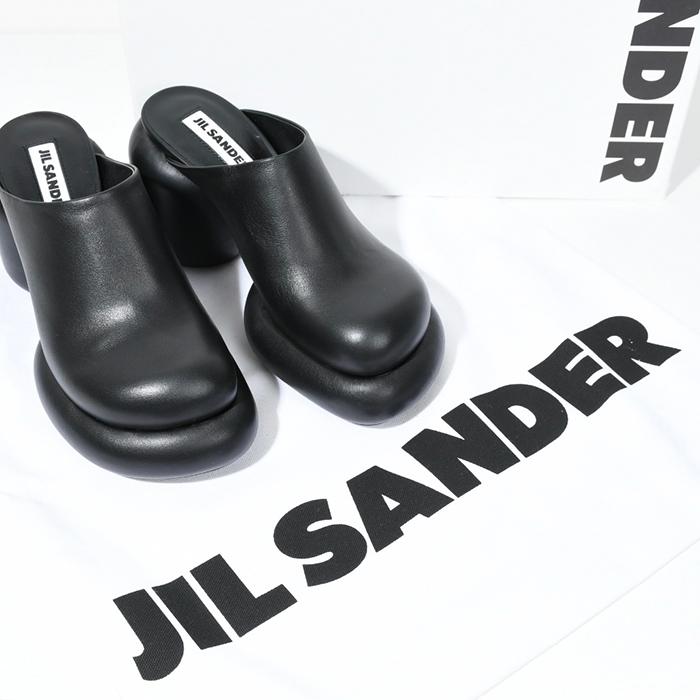 JILSANDER サンダル ブロックヒール J15WP0040 P5269 レディース ミュール シューズ 黒 BLACK ブラック レザー ヒール 本革 おすすめ｜selectshopfelice｜07