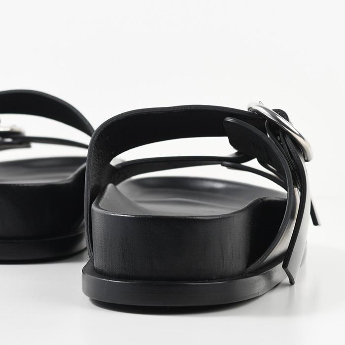 JIL SANDER スエードサンダル バックル ブラック 42 国内即発】JILSANDER バックルストラップ レザー サンダル (Jil