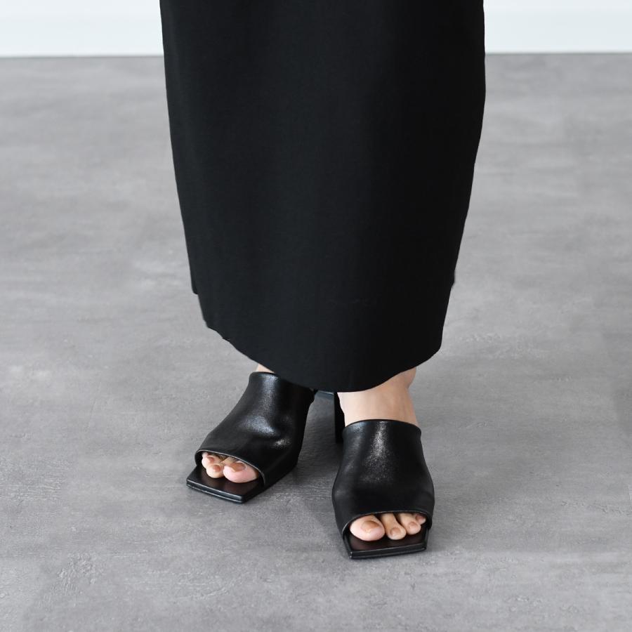 【関税＆送料込み】Jil Sander Low Sandal Jill Sanders Black Low Heeled Sandals Jil Sander | Black