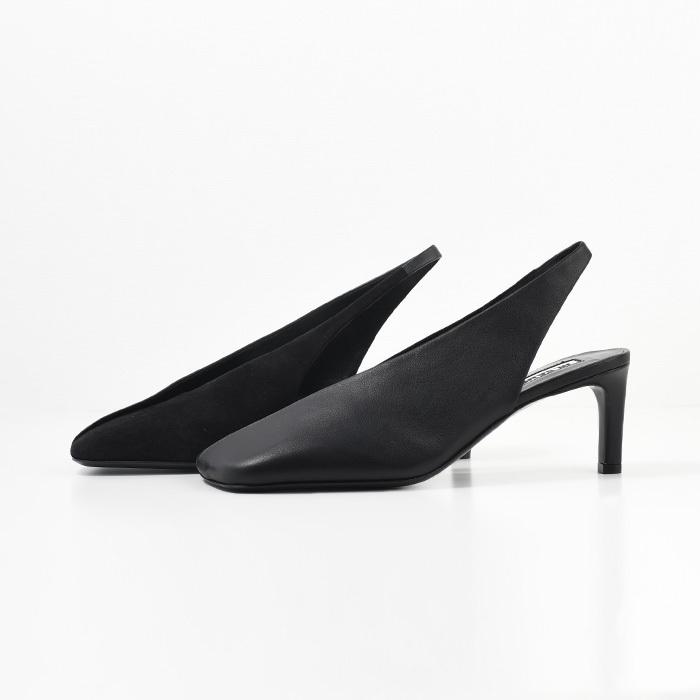 JIL SANDER スクエアトゥ　レザーパンプス JIL SANDER JILSANDER ジルサンダー パンプス スクエアトゥ