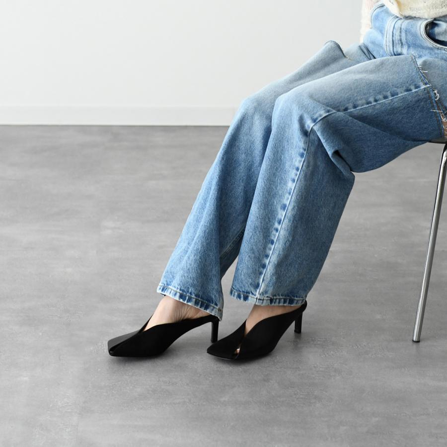 JIL SANDERスクエアミュール 楽天市場】Jil Sander ジルサンダー Square Toe Leather Mules