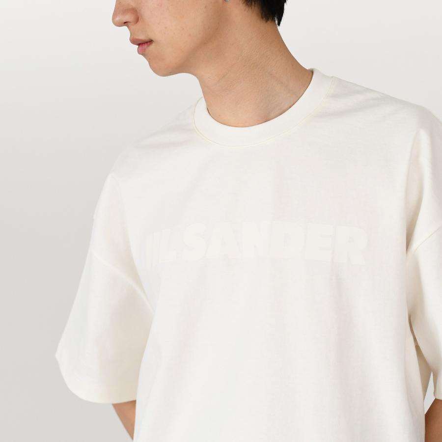 【正規品】ジルサンダー　Ｔシャツ ホワイト　メンズ ジルサンダー Jil Sander Tシャツ カットソー ロゴTシャツ