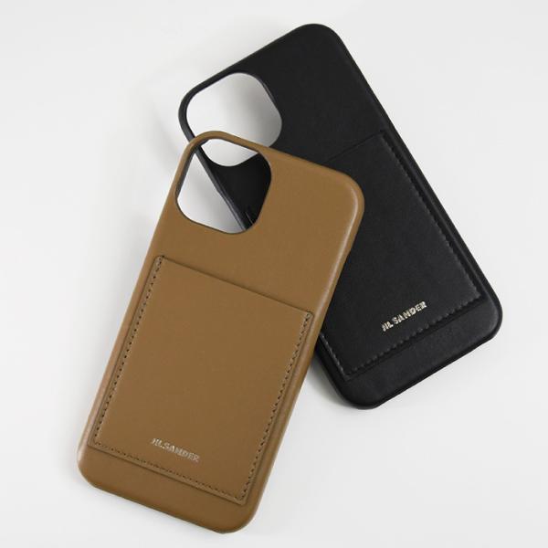 JIL SANDER ブラウンレザー ケース JIL SANDER（ジルサンダー） iphone14 レザーフォンケース J26VL0012