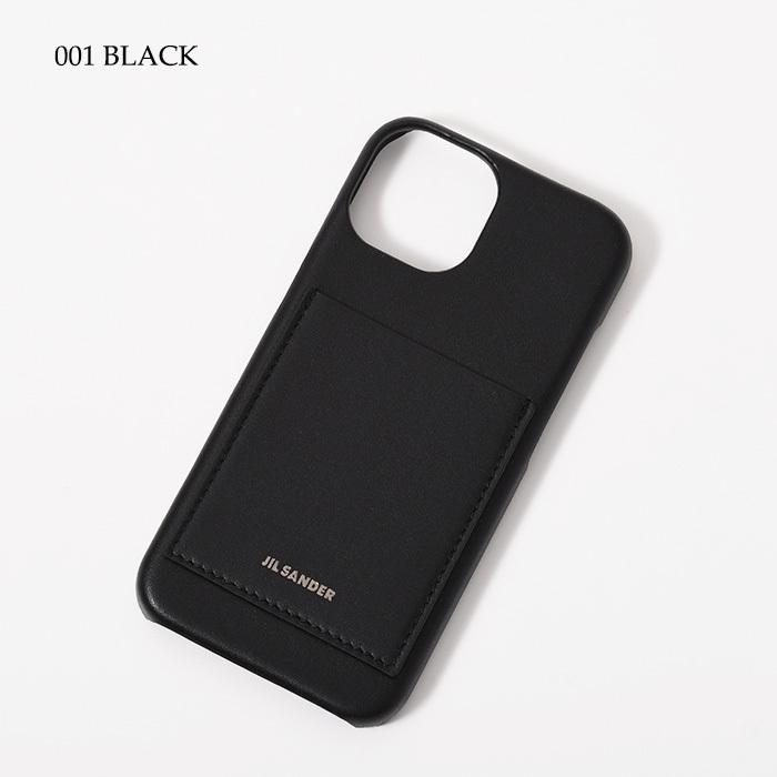 JIL SANDER レザー iPhoneケース ブラック JIL SANDER JILSANDER ジルサンダー iPhoneケース