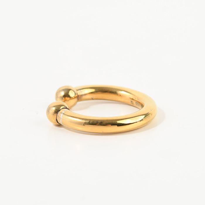 JIL SANDER ゴールド オープンリング JIL SANDER ジルサンダー オープンリング SPHERE RING 1