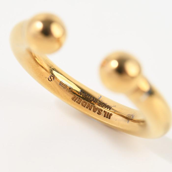 JIL SANDER ゴールド オープンリング JIL SANDER JILSANDER ジルサンダー 指輪 リング アクセサリー