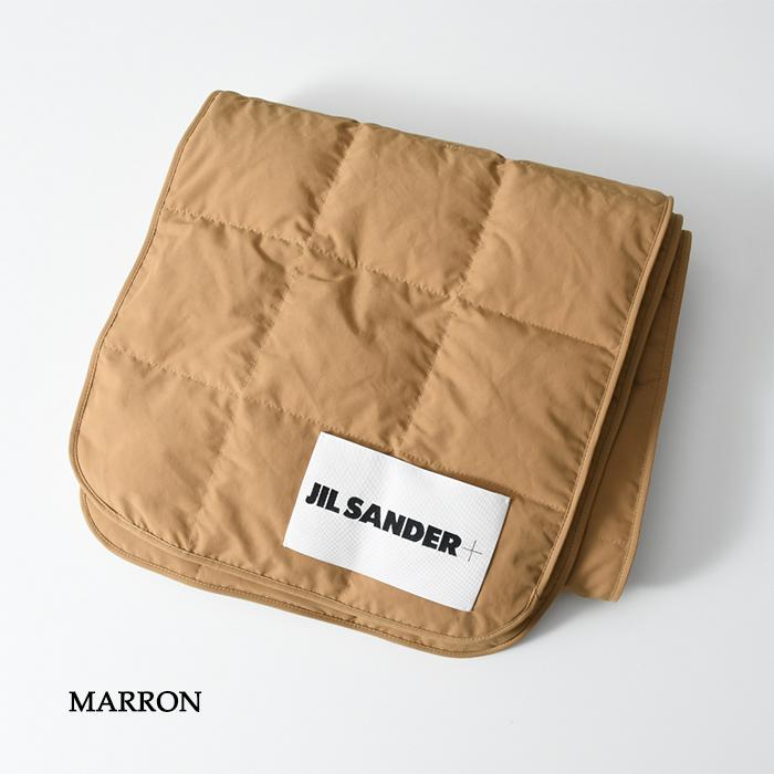 ジルサンダー jilsander 未使用 キルティング ダウンマフラー ネイビー
