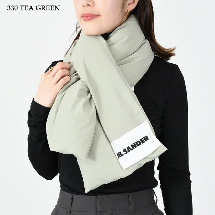 JILSANDER ジルサンダー ダウン マフラー ダウンスカーフ ロゴ ラベル 