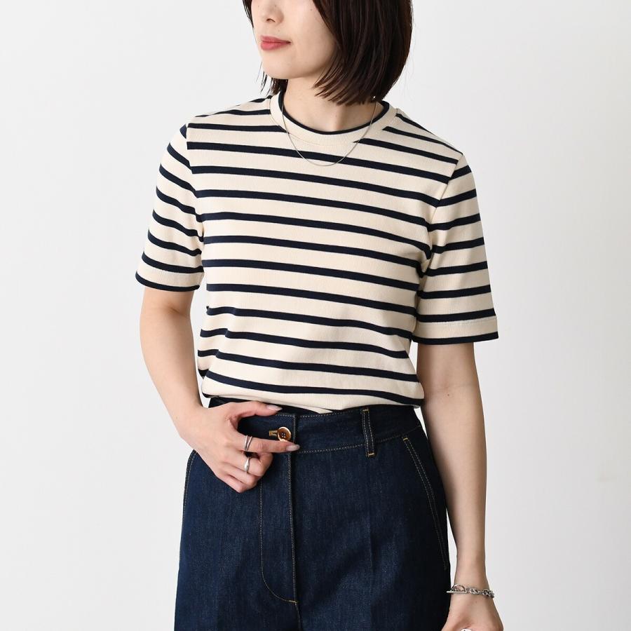 【jil sander】 カットソー　ボーダー JIL SANDER（ジルサンダー） Tシャツ トップス バックロゴラベル
