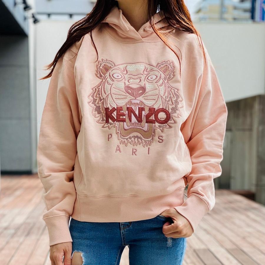 全品p5倍 Kenzo ケンゾー タイガー トレーナー パーカー レディース Tiger スウェット コットン 2sw8714xa Rose Clair Pink ピンク トップス プルオーバー Kenzo 2sw8714xapk セレクトショップ Felice Yahoo 店 通販 Yahoo ショッピング