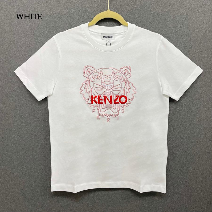 KENZO ケンゾー TIGER コットン Tシャツ トップス ロゴT BLACK 