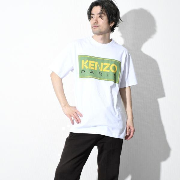 KENZO ケンゾー Tシャツ ロゴTシャツ PARIS T-SHIRT FC65TS4134SY メンズ ブラック ホワイト 白 トップス
