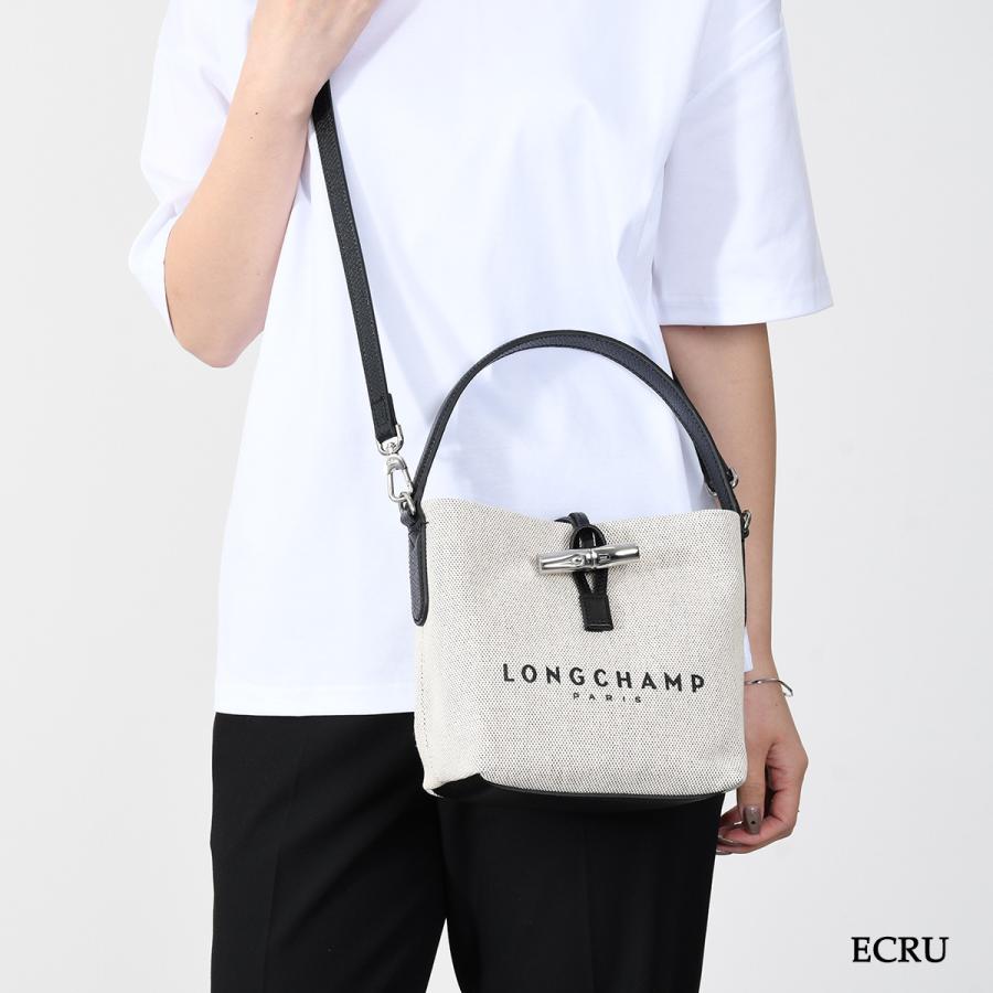 超極美品✨ロンシャンパリス✨ハンドバックバケット✨ロゾ✨エクリュ✨キャンバス✨S 超極美品✨ロンシャンパリス✨ハンドバックバケット✨ロゾ