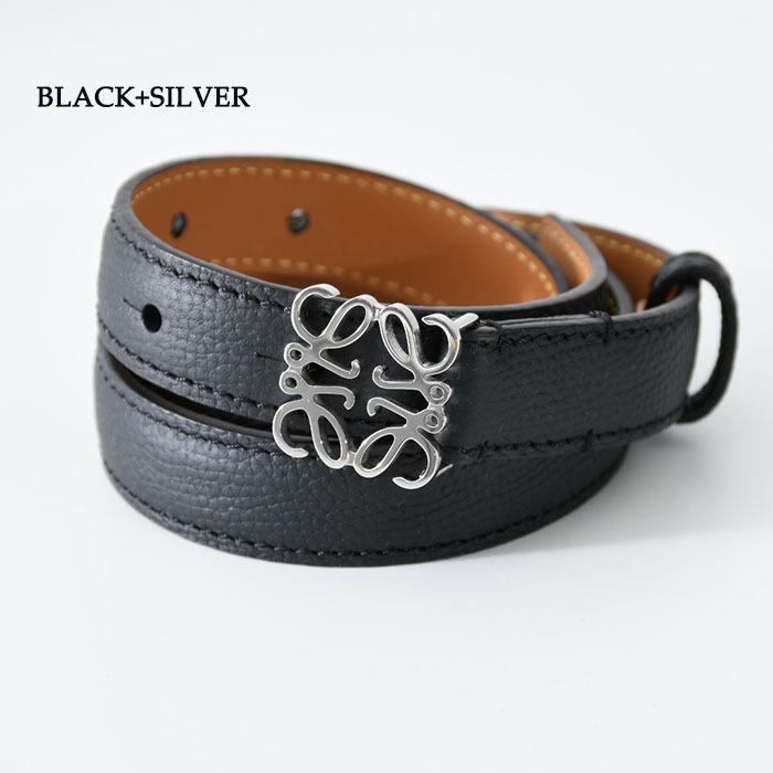 いラインアップ 【LOEWE】ロゴバックル レザーベルト ベルト - en.tvu