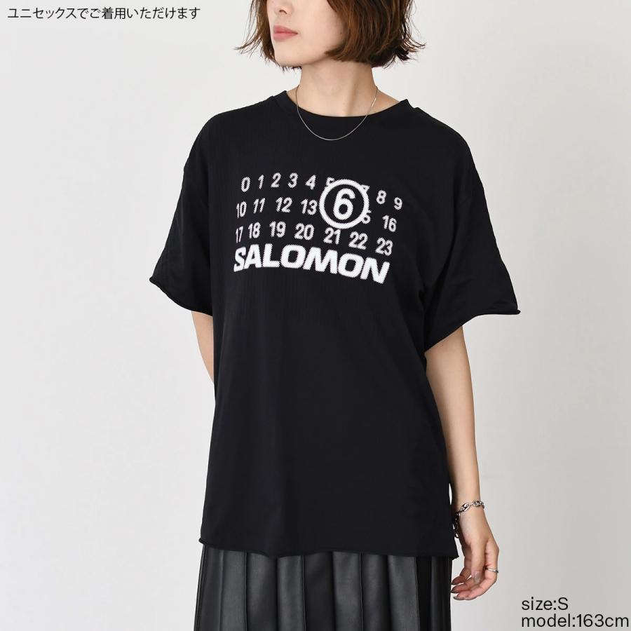 ★関税込★MAISON MARGIELA X SALOMON★シームレスな男性の半袖 MM6 MAISON MARGIELA メゾン マルジェラ Tシャツ カットソー x