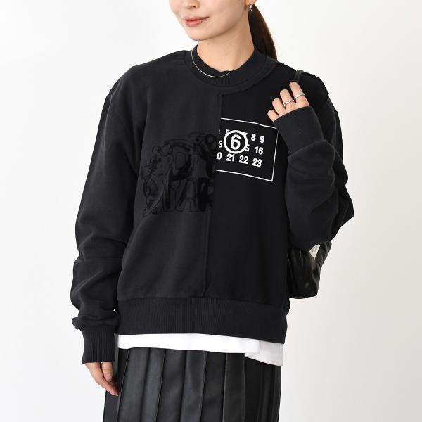 希少Maison Margiela メゾンマルジェラ ブラックスウェット MM6 エムエムシックス メゾン マルジェラ MM6 Maison Margiela MM6