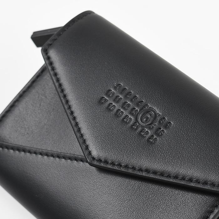 【Maison Margiela】MM6 ジャパニーズ 6ロゴ エンボスウォレット MM6 メゾン マルジェラ ジャパニーズ 6 ウォレット